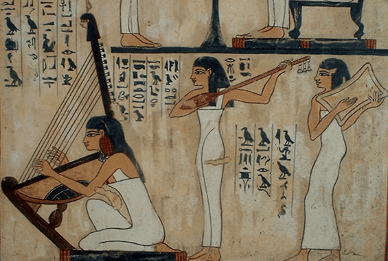 Old harp in Egypt